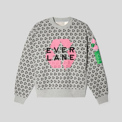 The ReTrack Crewneck Sweatshirt | Earth Day Grey Multi