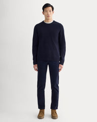 The Fisherman Crew in Wool Cashmere | Navy