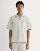 The Seersucker Resort Shirt | Trench Coat Khaki / Natural