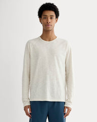 The Rec Long-Sleeve Crew | Heathered Oat