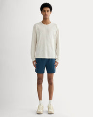 The Rec Long-Sleeve Crew | Heathered Oat