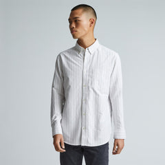 The Classic Oxford Shirt | Canvas / Mauve / Chocolate | Standard