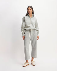 The ReTrack Barrel Sweatpant | Heathered Grey