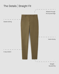 The Straight Fit Performance Chino | Uniform | Trench Coat Khaki | Straight