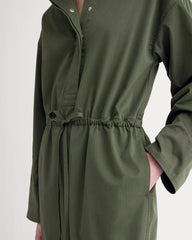 The Utility Drawstring Jumpsuit | Dark Forest
