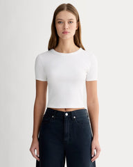 The '90s Rib Tee | White
