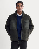 ReTrack Fleece Zip-Up | Black