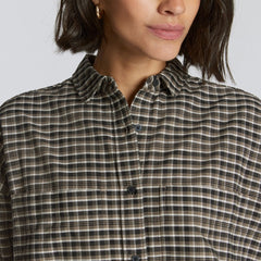 The Boxy Oxford | Falcon Mini Plaid