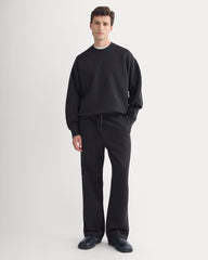 Luxe Fleece Crew Pullover | Black