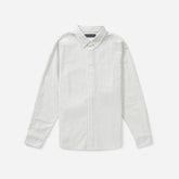 The Standard Fit Japanese Oxford Shirt | Uniform | White / Black Stripe | Tall