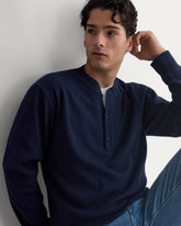 Vintage Rib Henley | Navy