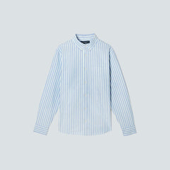 The Standard Fit Japanese Oxford Shirt | Uniform | Lapis Blue / Bright Jade / Optic White | Standard