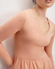 The Long-Sleeve Riviera Dress | Blush Pink