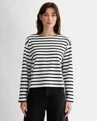 The Mariner Tee | Bone / Black