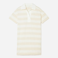 The Organic Cotton Polo Dress | Beech / Bone
