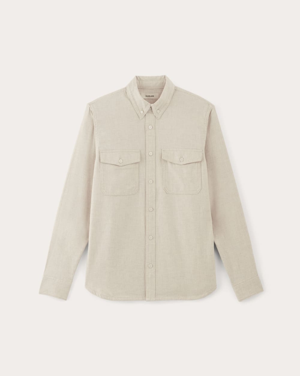 The Brushed Flannel Shirt | Heathered Oat