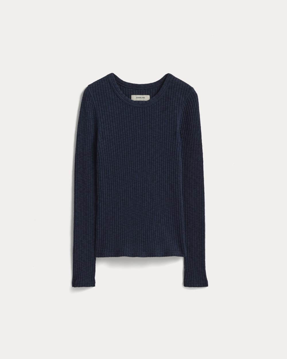 The Cozy Rib Long-Sleeve Tee | Navy