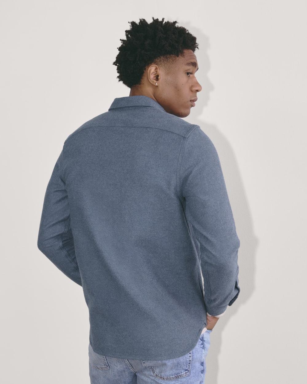 The Heavyweight Overshirt | Uniform | Heather Midnight Navy