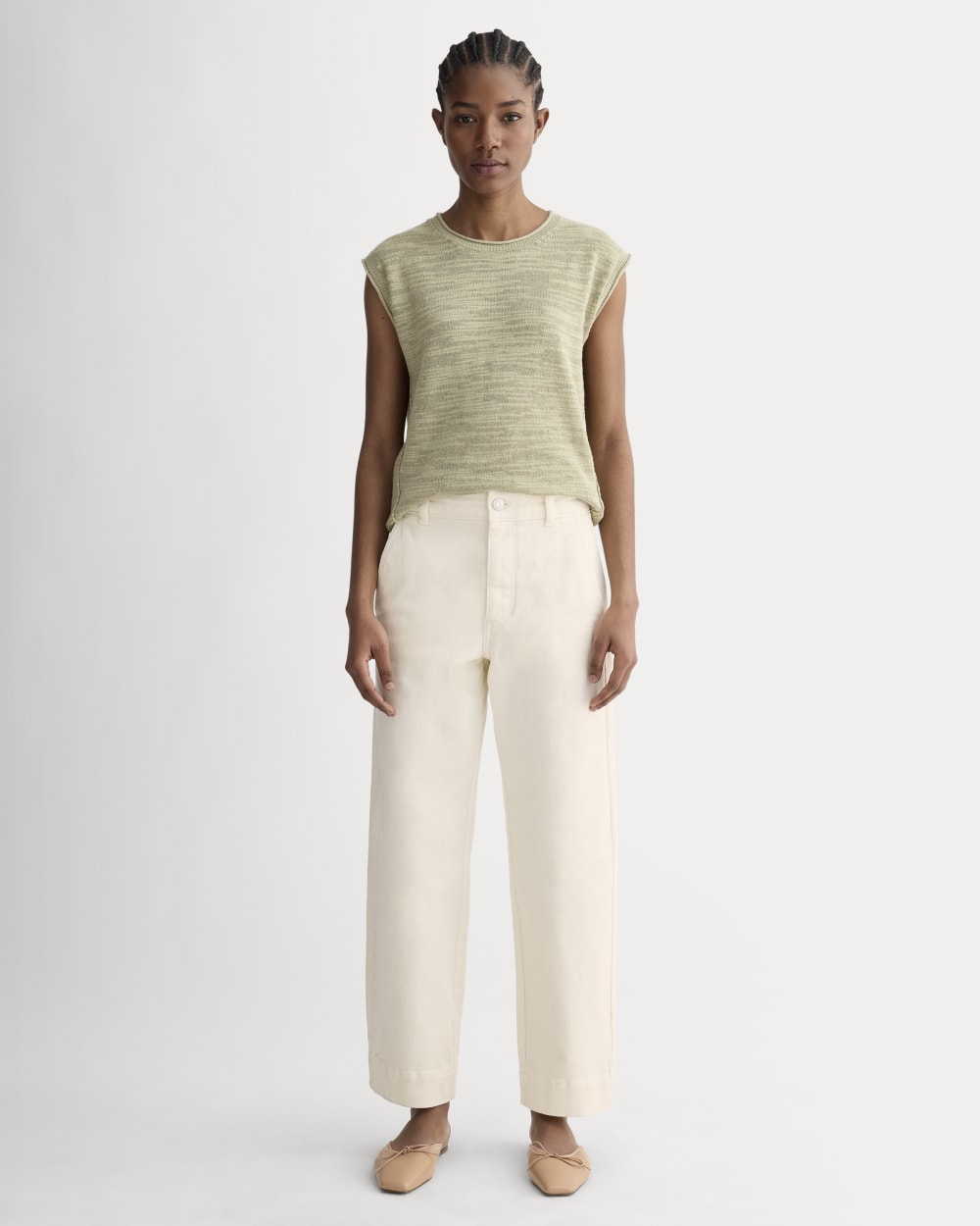 The Utility Straight-Leg Pant | Bone | 26.5" Inseam
