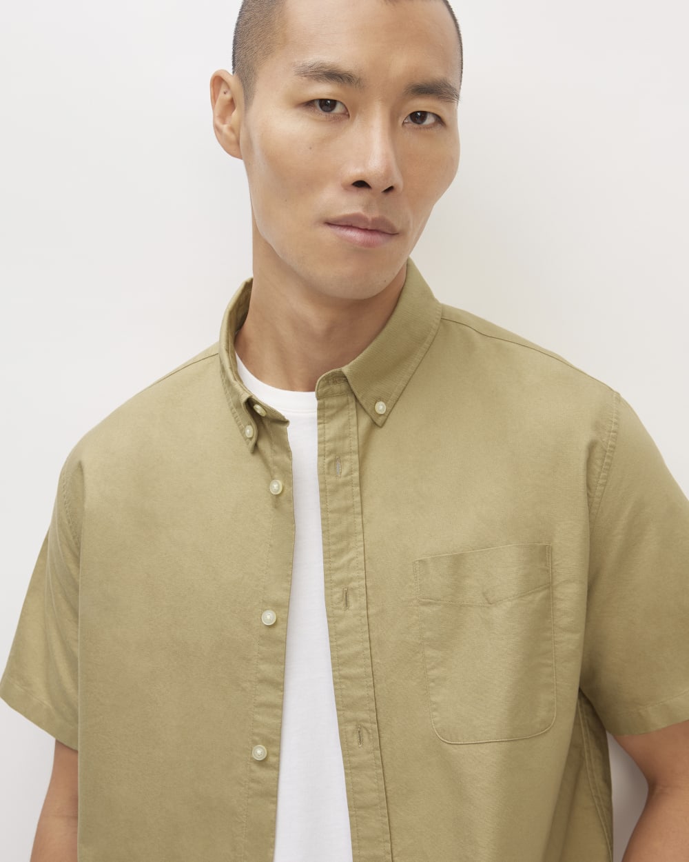 The Organic Short Sleeve Oxford Shirt | Cornstalk