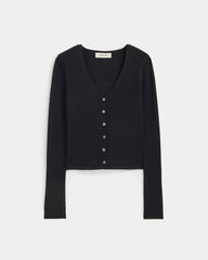 The Cardigan in Ultrasoft Merino | Black