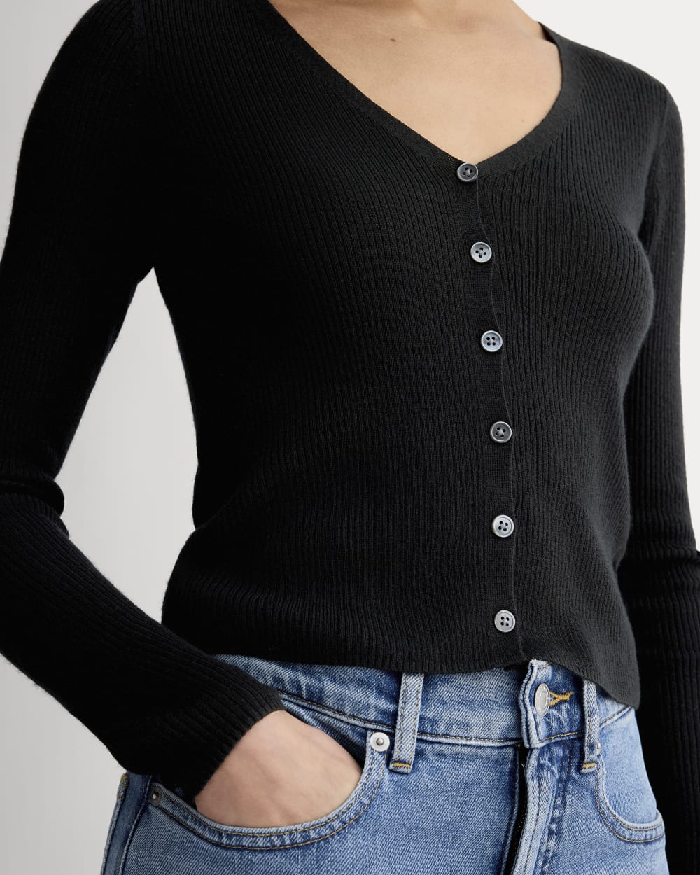 The Cardigan in Ultrasoft Merino | Black