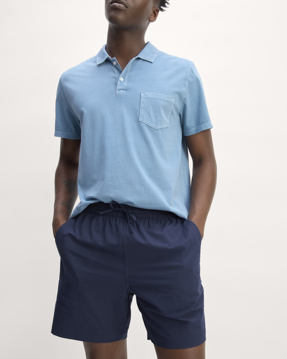 The Seersucker Short | Deep Blue