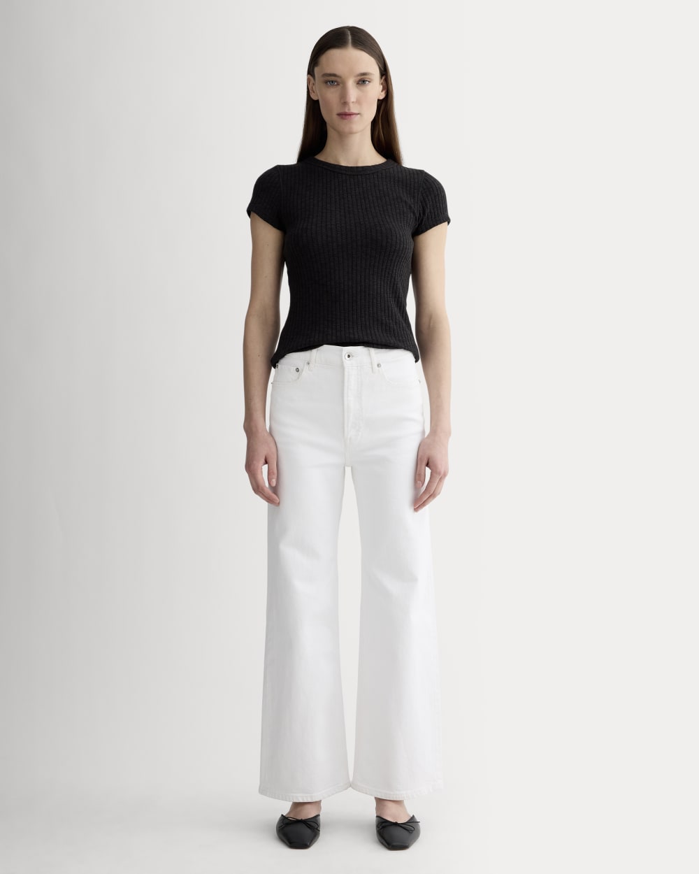 The Cozy Rib Tee | Black