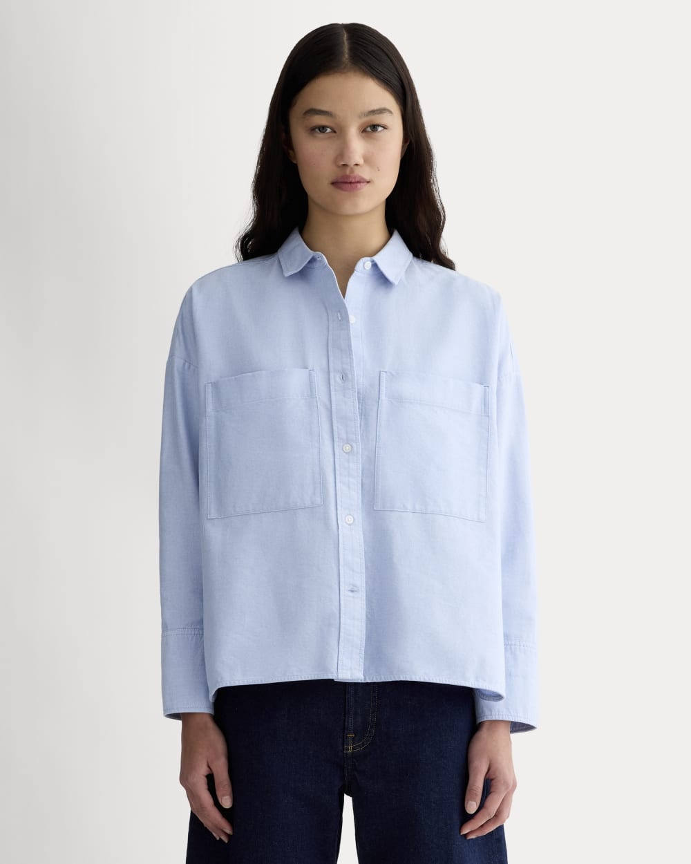 The Boxy Oxford | Light Blue