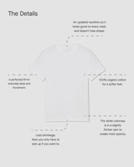The Essential Organic Crew | Bone / Black
