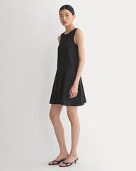 Drop Waist Mini Dress | Black