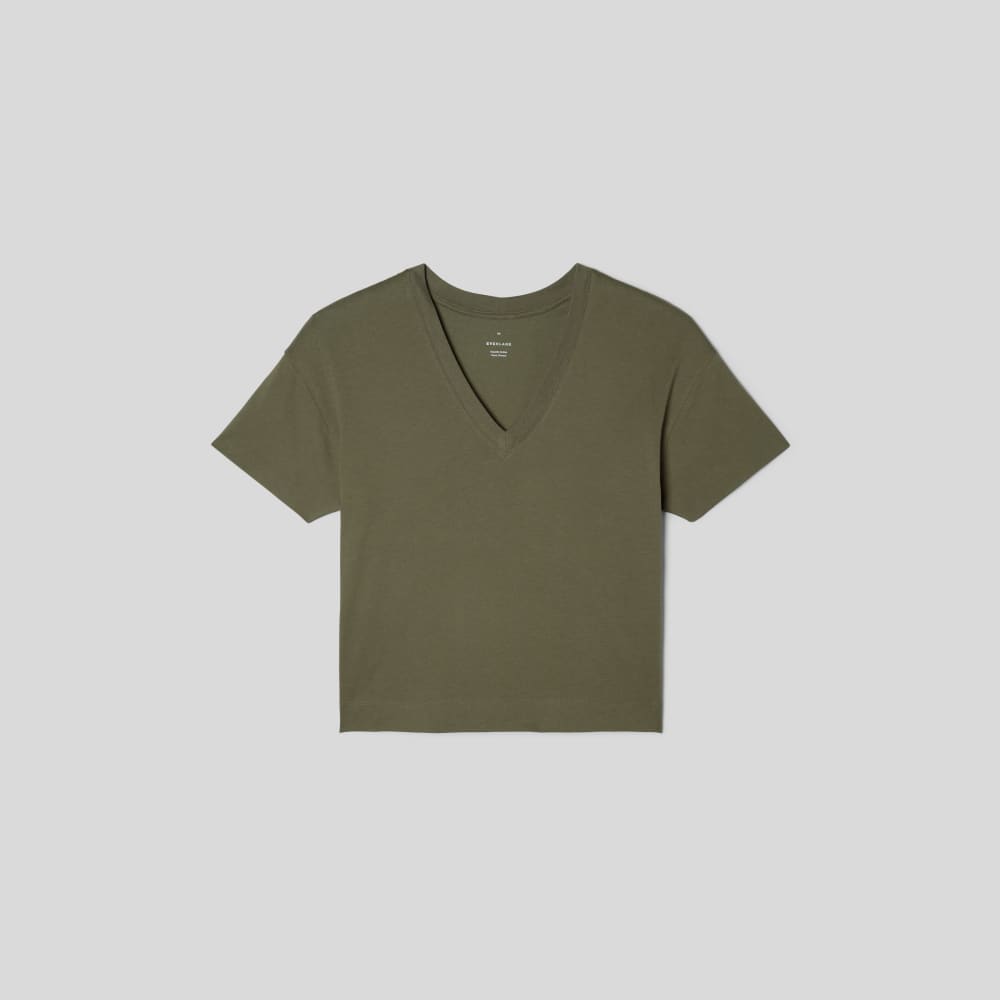 The Organic Cotton Slouchy V-Neck | Kalamata