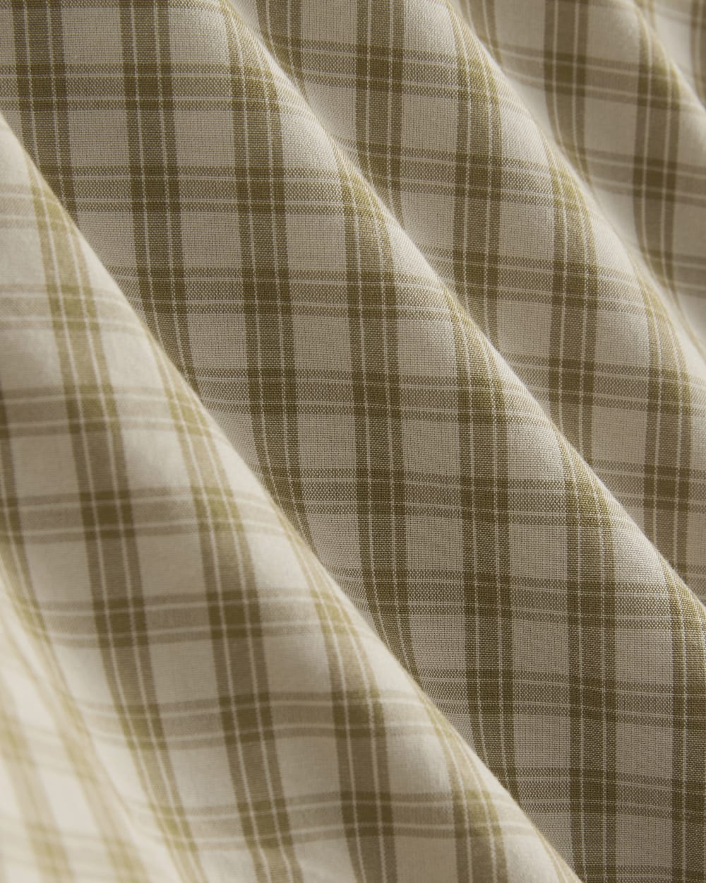 Washed Poplin Shirt | Aged Brass Plaid