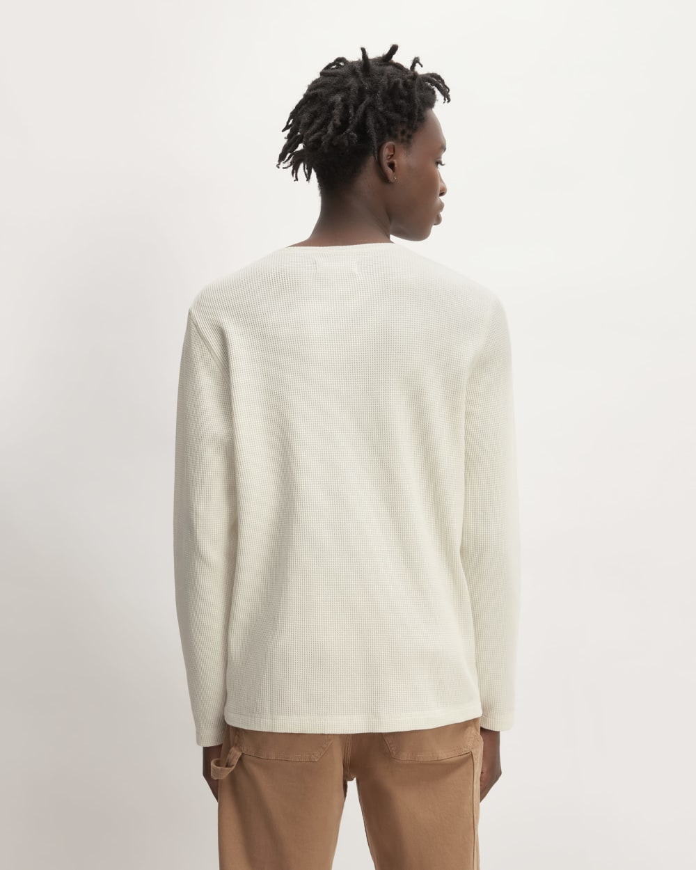 The Waffle Long-Sleeve Henley | Bone