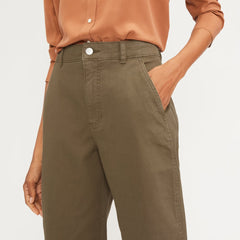 The Utility Barrel Pant | Dark Moss | Regular