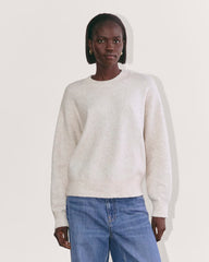 The Cocoon Crew in Plush Cotton | Heathered Oat