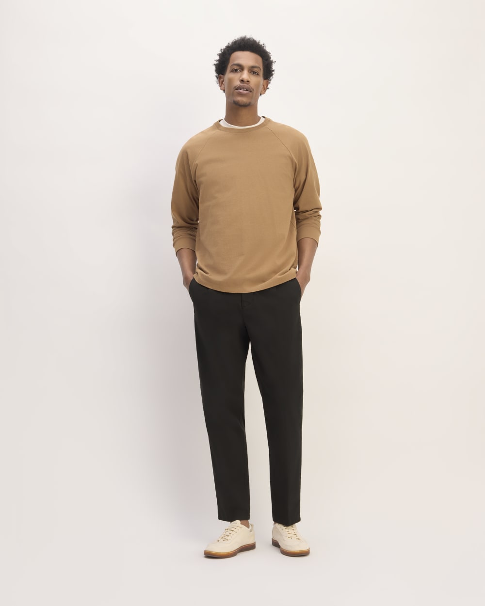 The Pleated Air Chino | Black