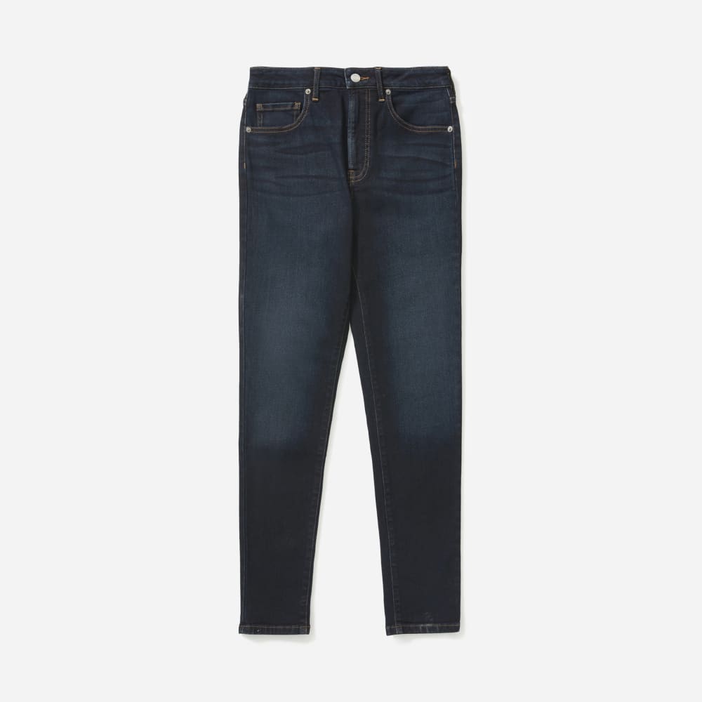 The Curvy Authentic Stretch High-Rise Skinny Jean | Dark Blue Wash | 28.5" Inseam