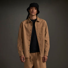 The Canvas Organic Cotton Overshirt | Cappuccino