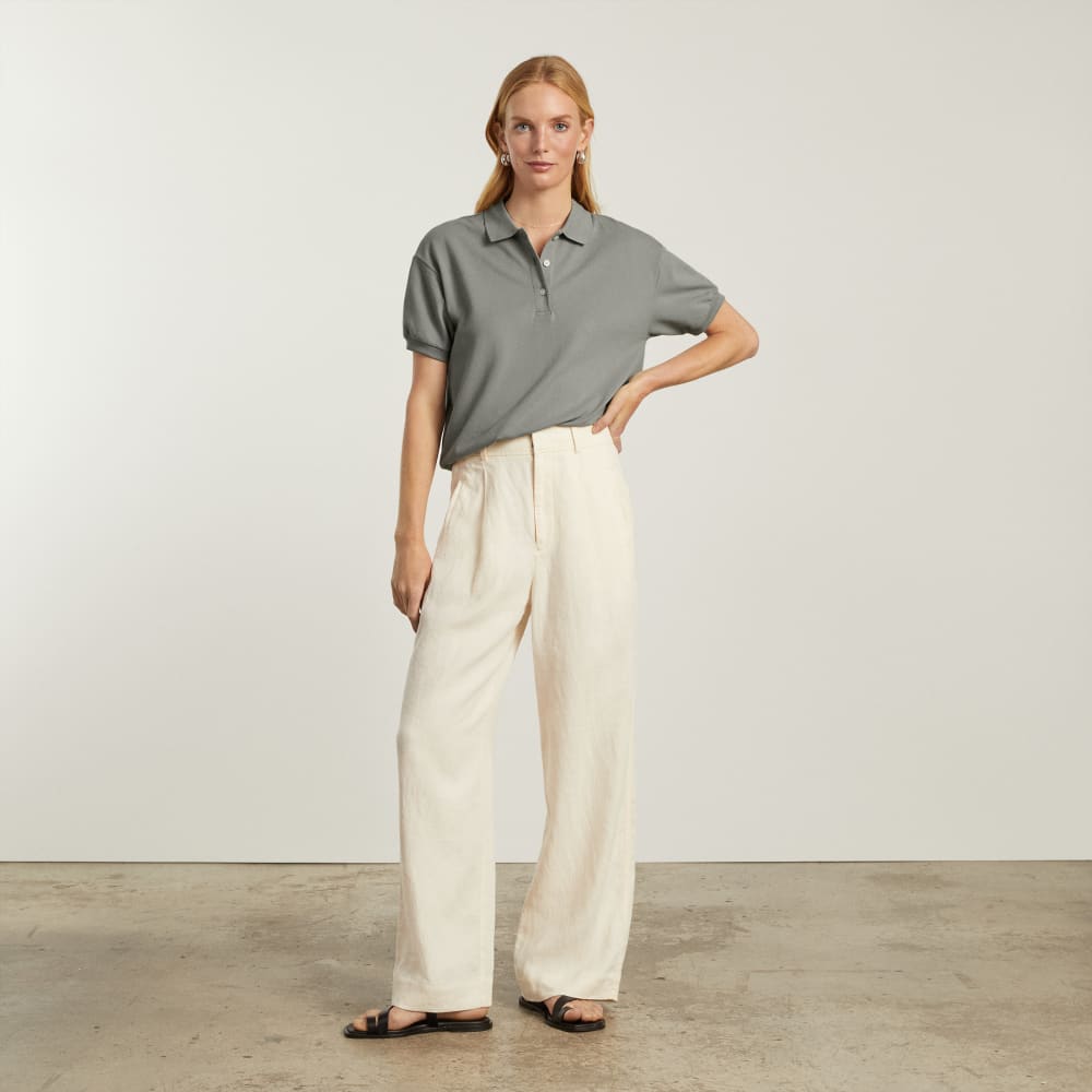 The Oversized Polo | Clay
