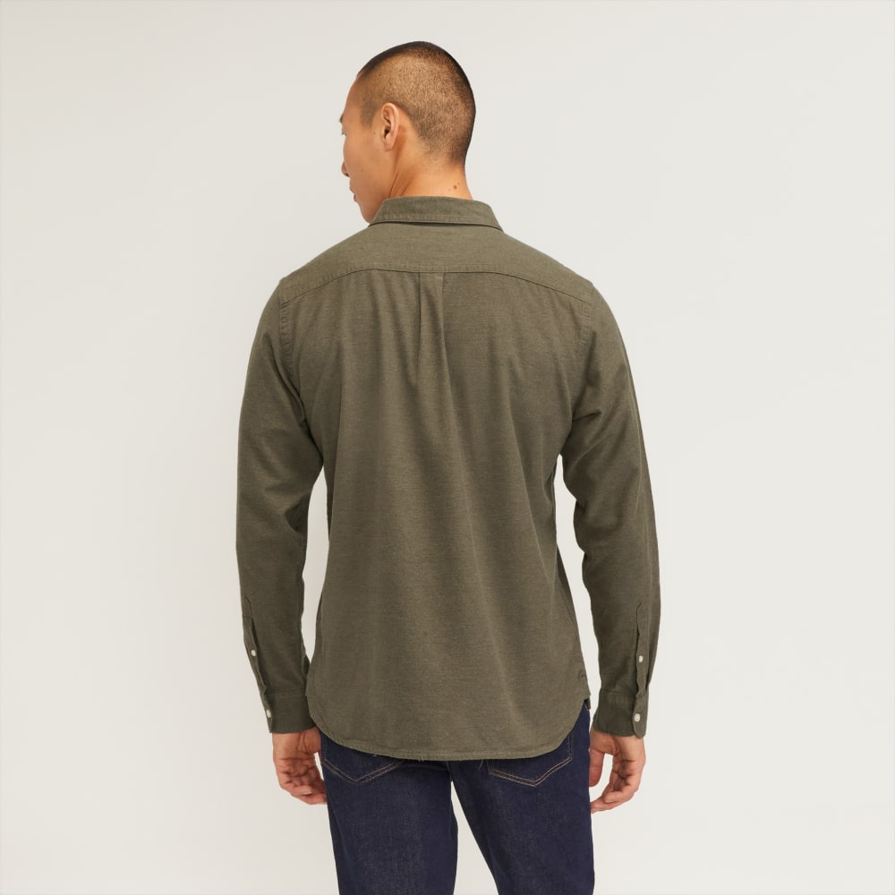 The Brushed Flannel Shirt | Heathered Thyme