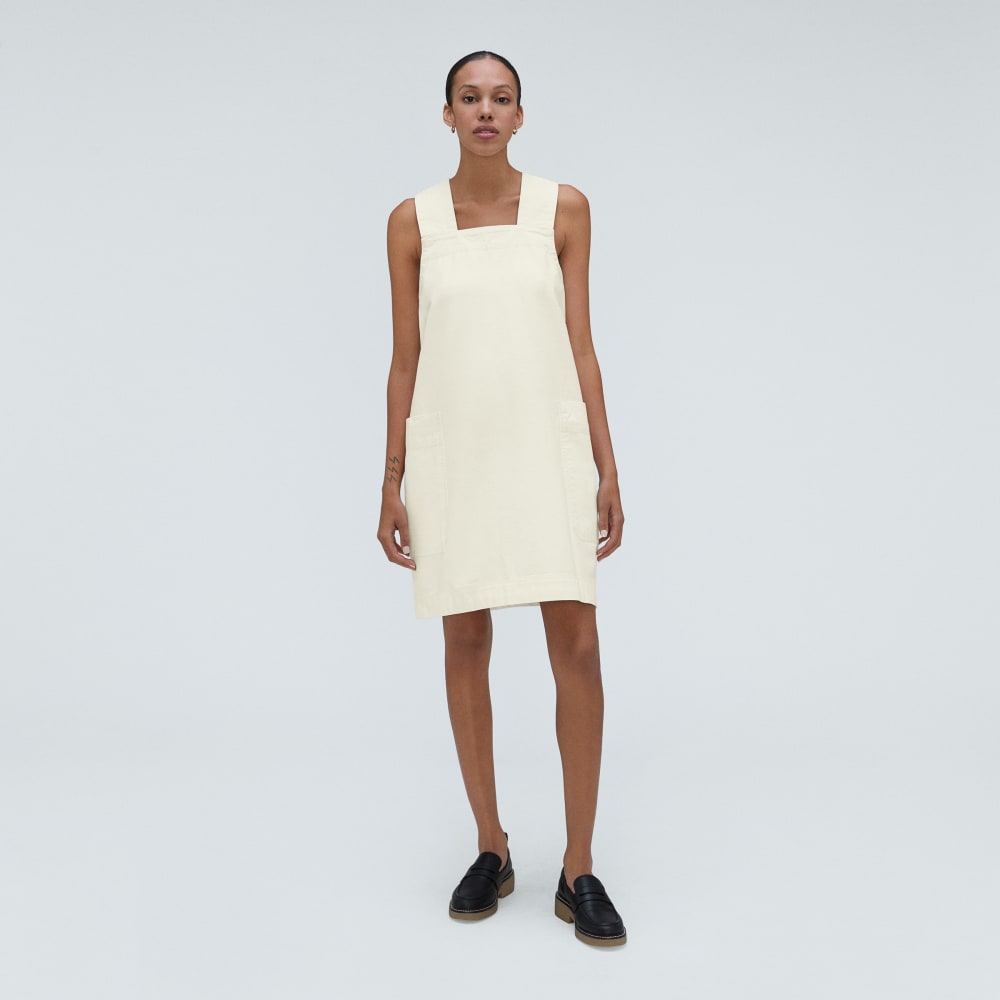 The Cross-Back Apron Mini Dress | Canvas