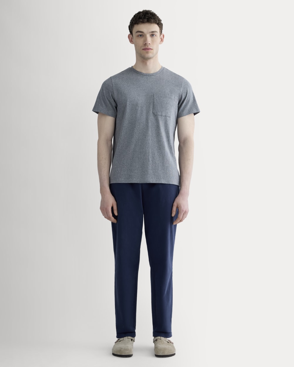 The Premium-Weight Pocket Tee | Uniform | Mid Heathered Grey