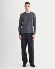 The Essential Organic Long-Sleeve Tee | Graphite