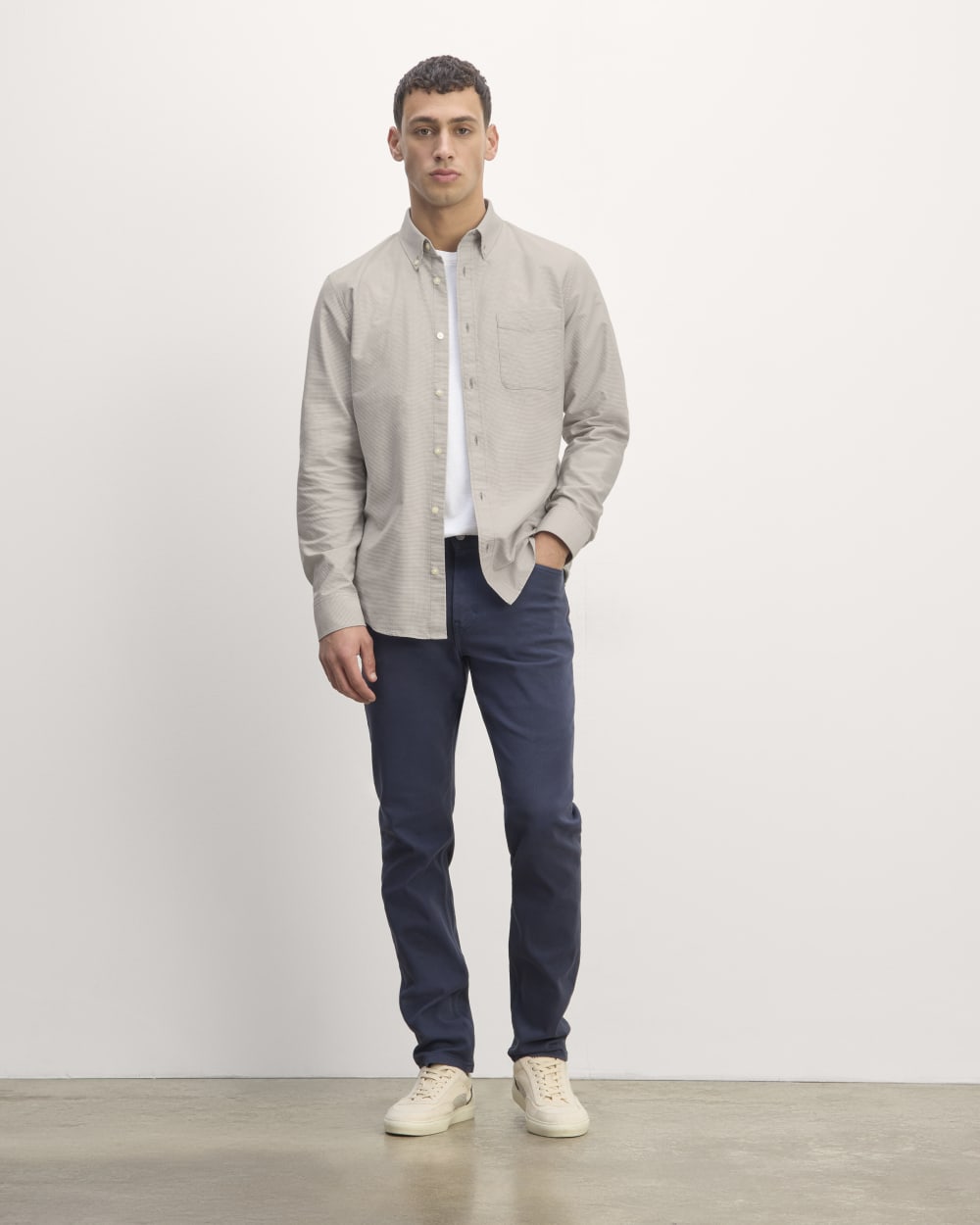 The Slim Oxford Shirt | Gray Houndstooth | Standard
