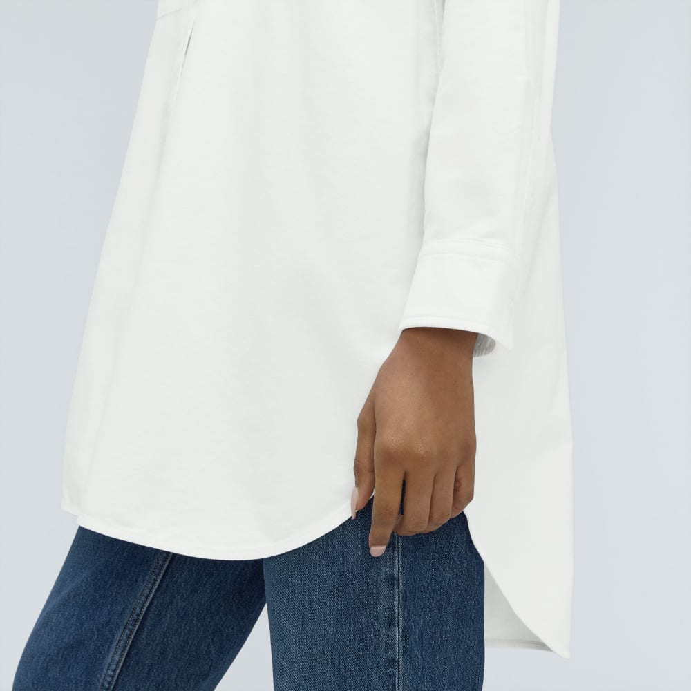 The Way Long Oxford Shirt | White