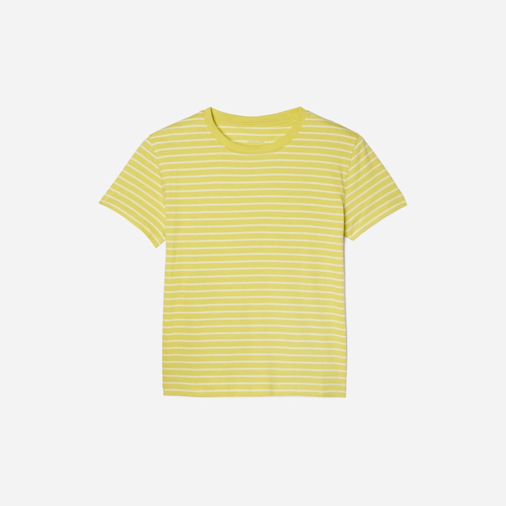 The Box-Cut Tee in Essential Cotton | Acacia / Tan | No Pocket