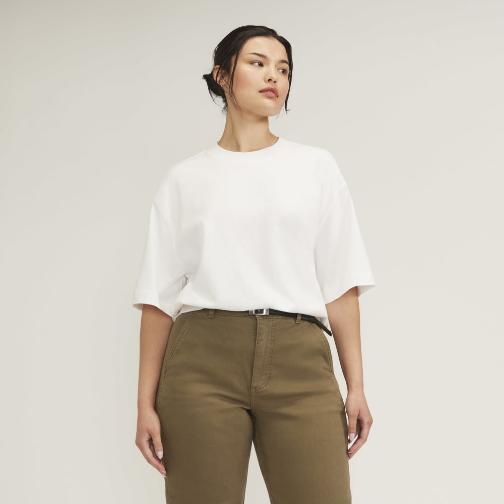 The Premium Weight Relaxed Tee | White