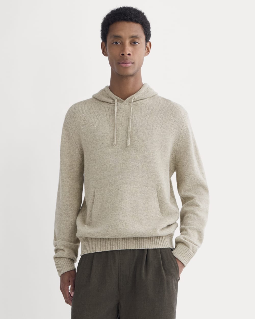 The Felted Merino Hoodie | Heather Gravel