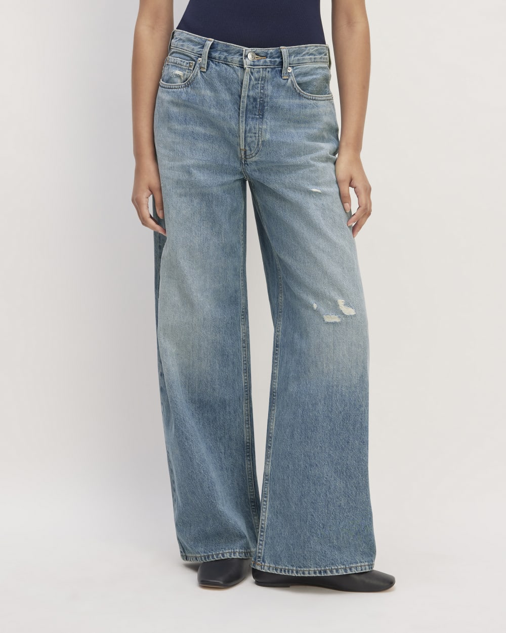 The Super Baggy Jean | Faded Indigo